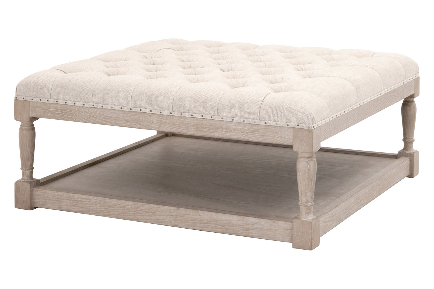 Essentials - Townsend Tufted Upholstered Coffee Table