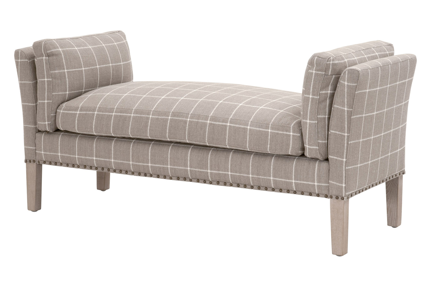 Essentials Warner Bench - Windowpane Pebble