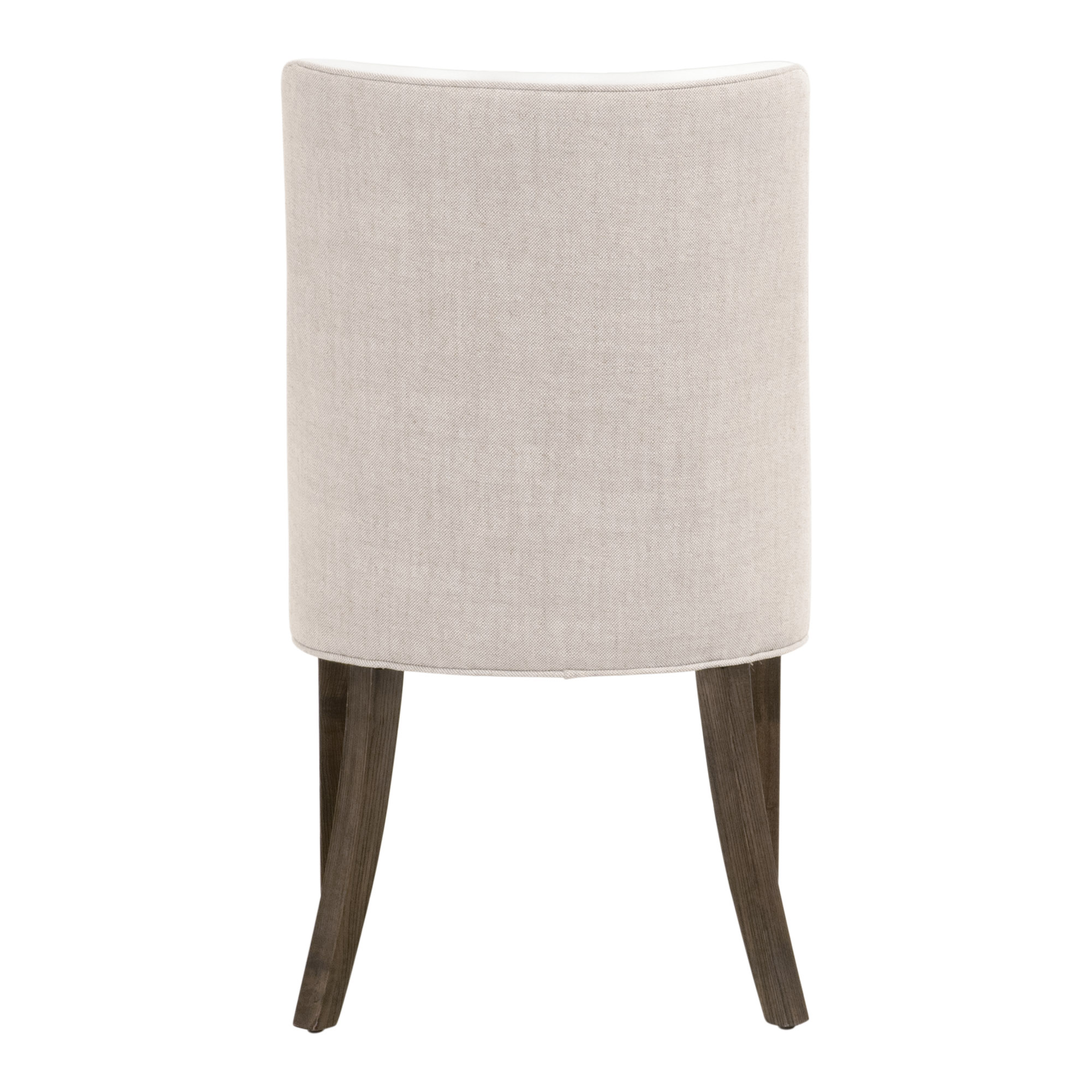 Essentials Duet Dining Chair Set of 2 - LiveSmart Peyton-Pearl, Bisque French Linen, Burnt Brown Ash