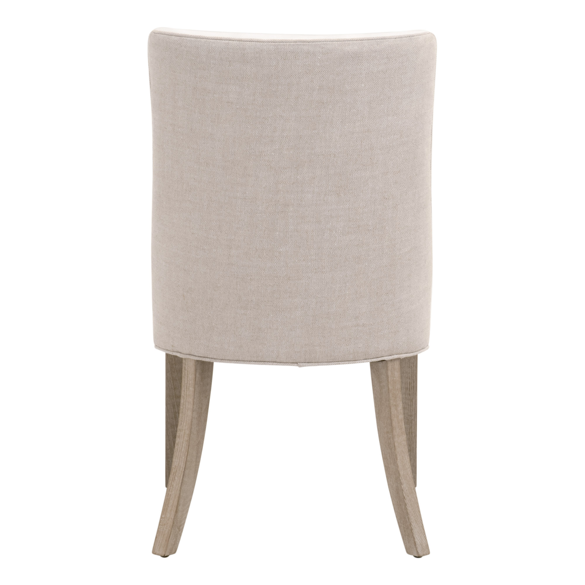 Essentials Duet Dining Chair Set of 2 - LiveSmart Peyton-Pearl, Bisque French Linen, Natural Gray Ash