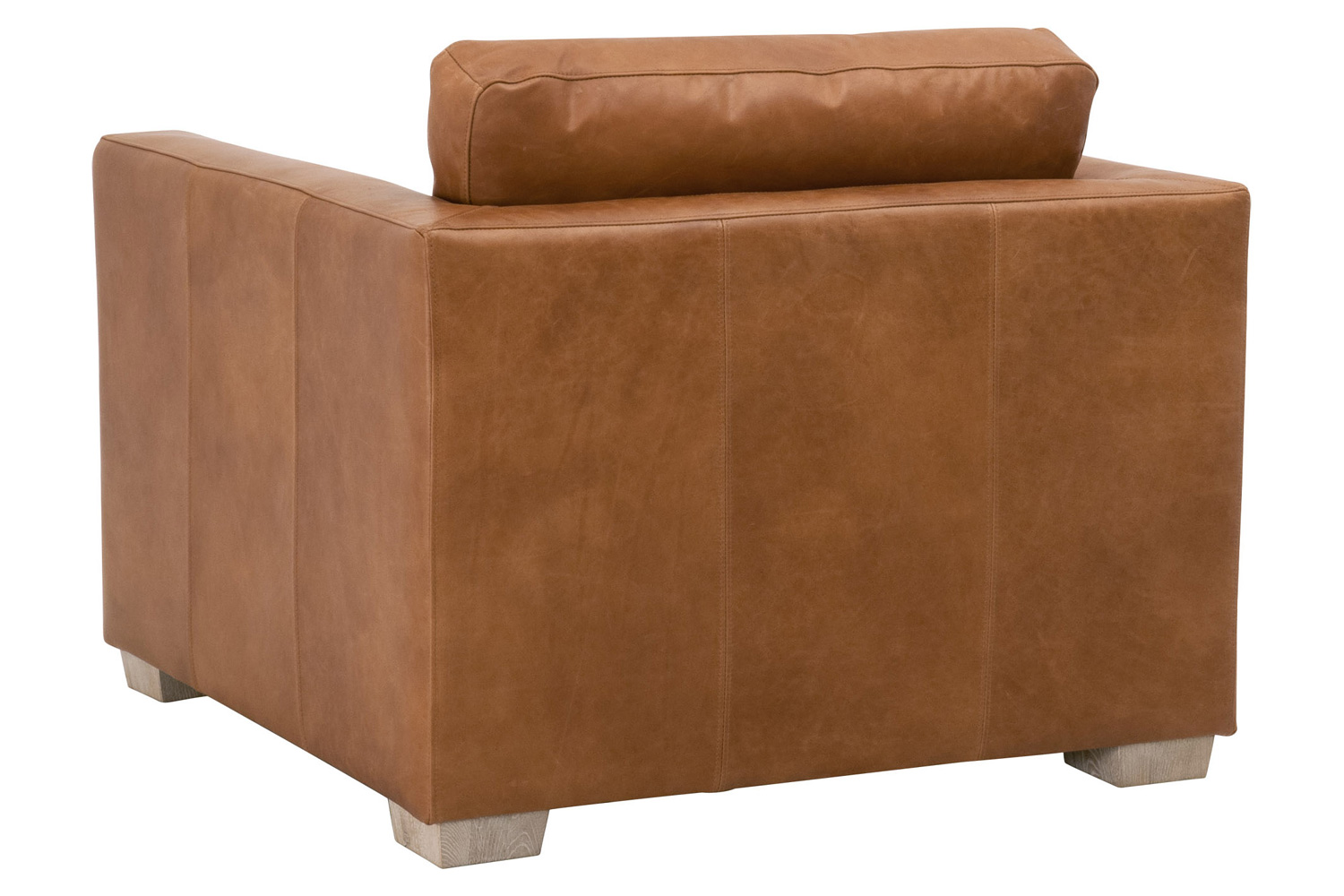 Essentials - Hayden Taper Arm Sofa Chair in Whiskey Brown