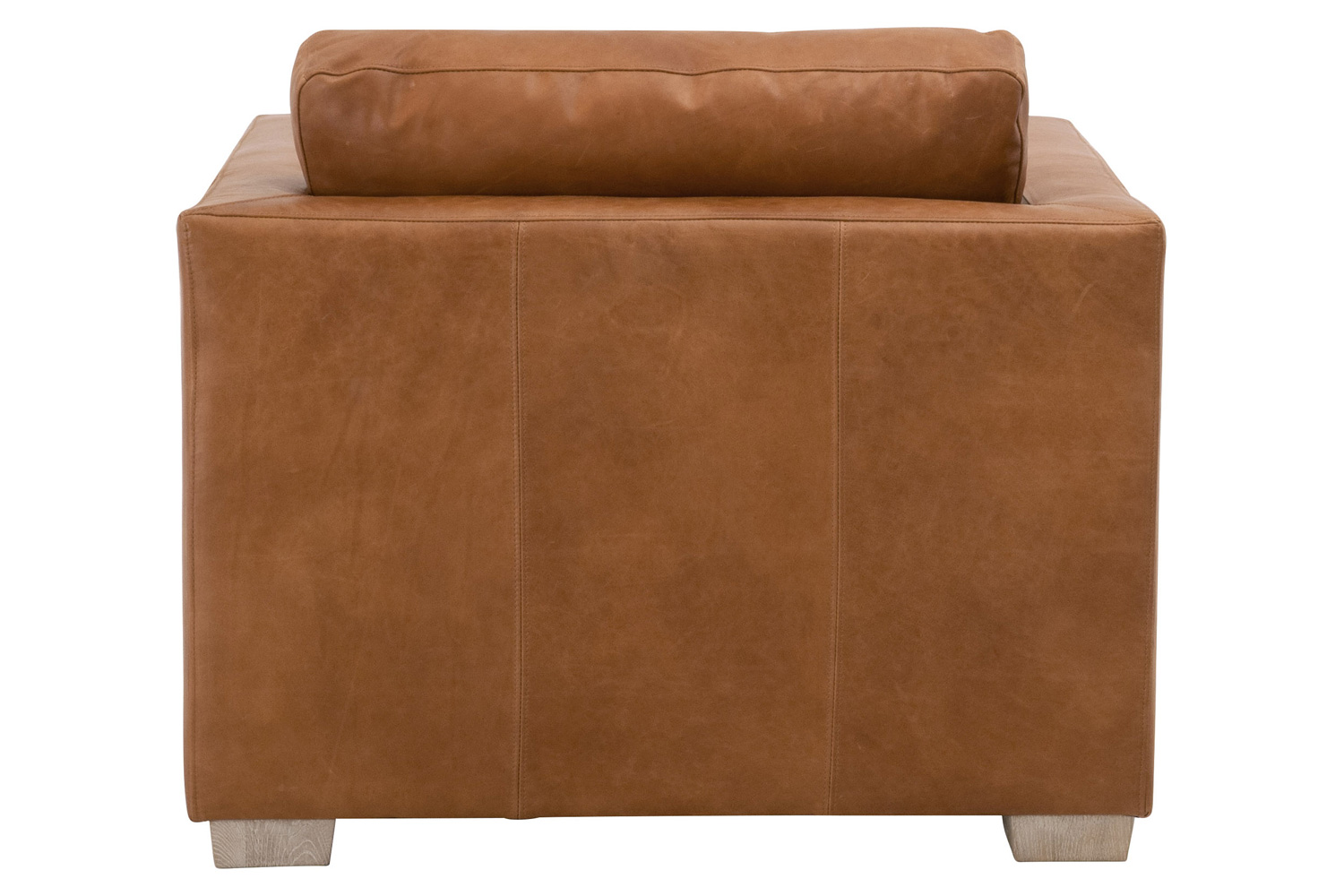 Essentials - Hayden Taper Arm Sofa Chair in Whiskey Brown