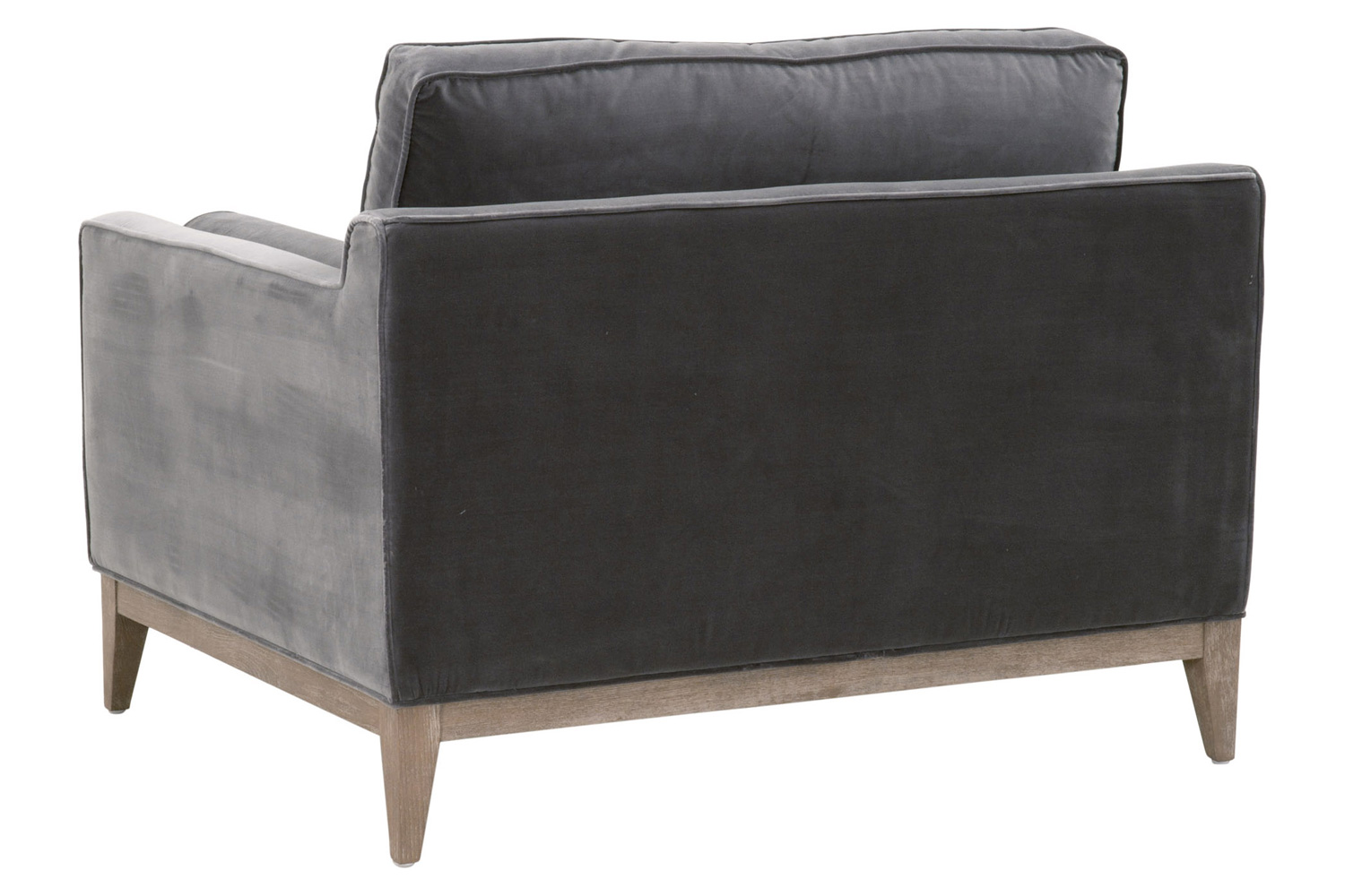 Essentials™ Parker Post Modern Sofa Chair - Dark Dove Velvet