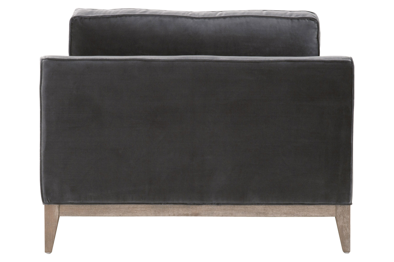 Essentials™ Parker Post Modern Sofa Chair - Dark Dove Velvet