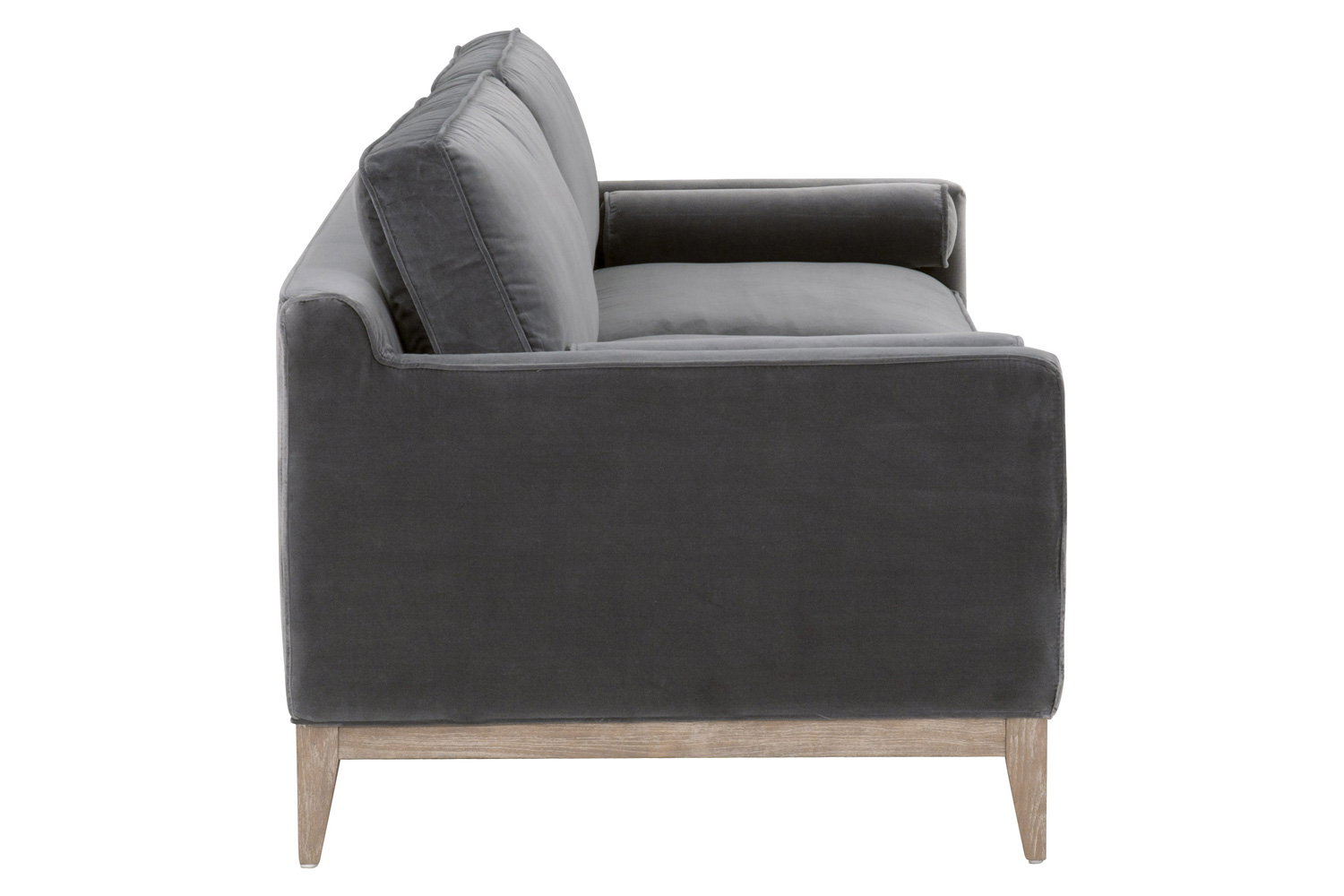 Essentials Parker 86" Post Modern Sofa - Dark Dove Velvet