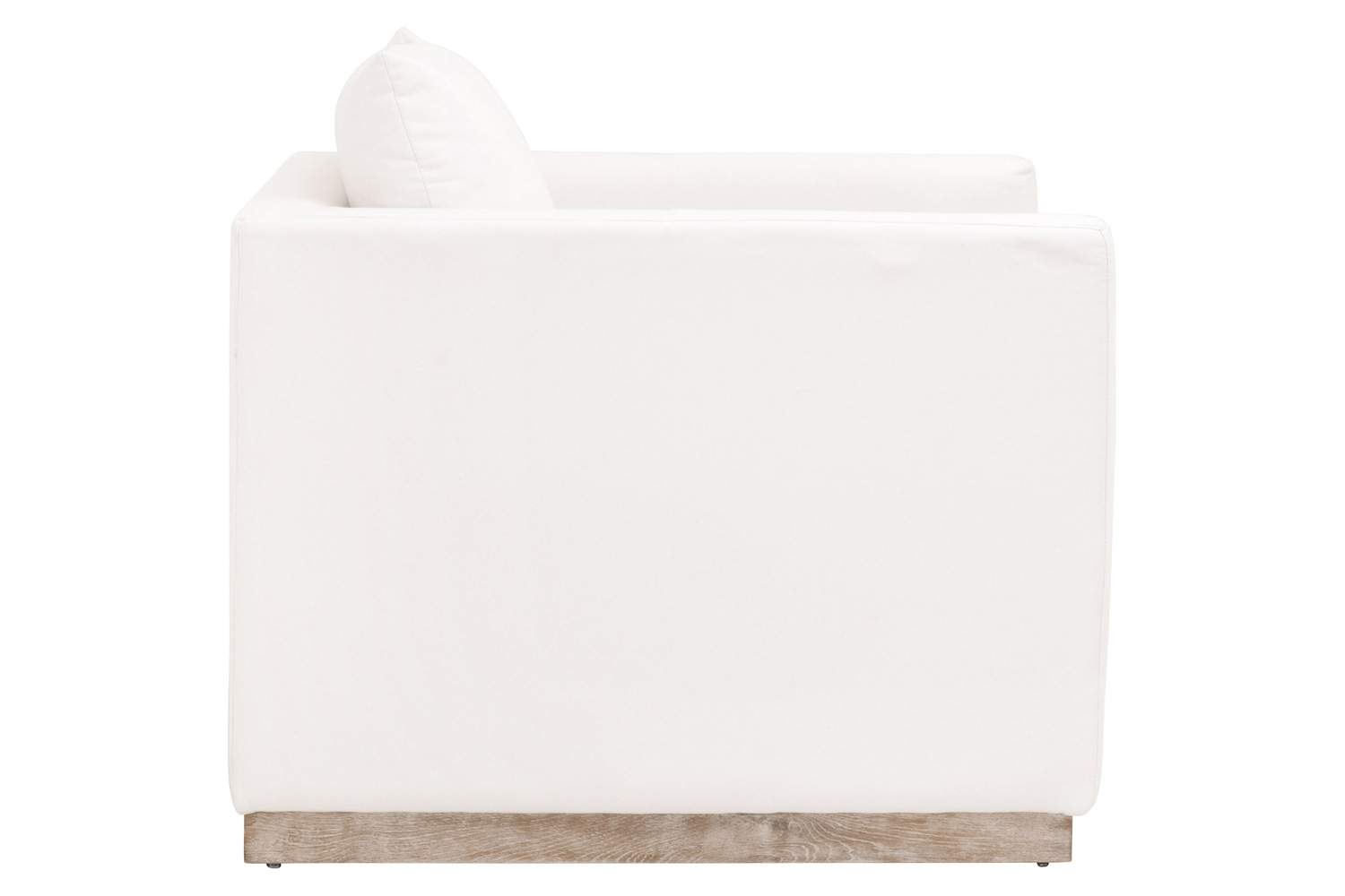 Essentials - Siena Plinth Base Sofa Chair in LiveSmart Machale Ivory