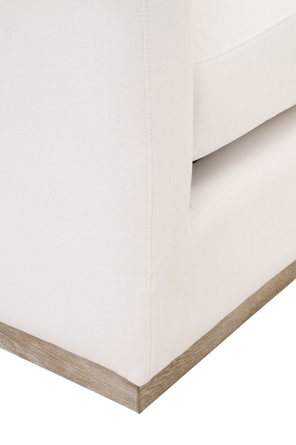 Essentials - Siena Plinth Base Sofa Chair in LiveSmart Machale Ivory