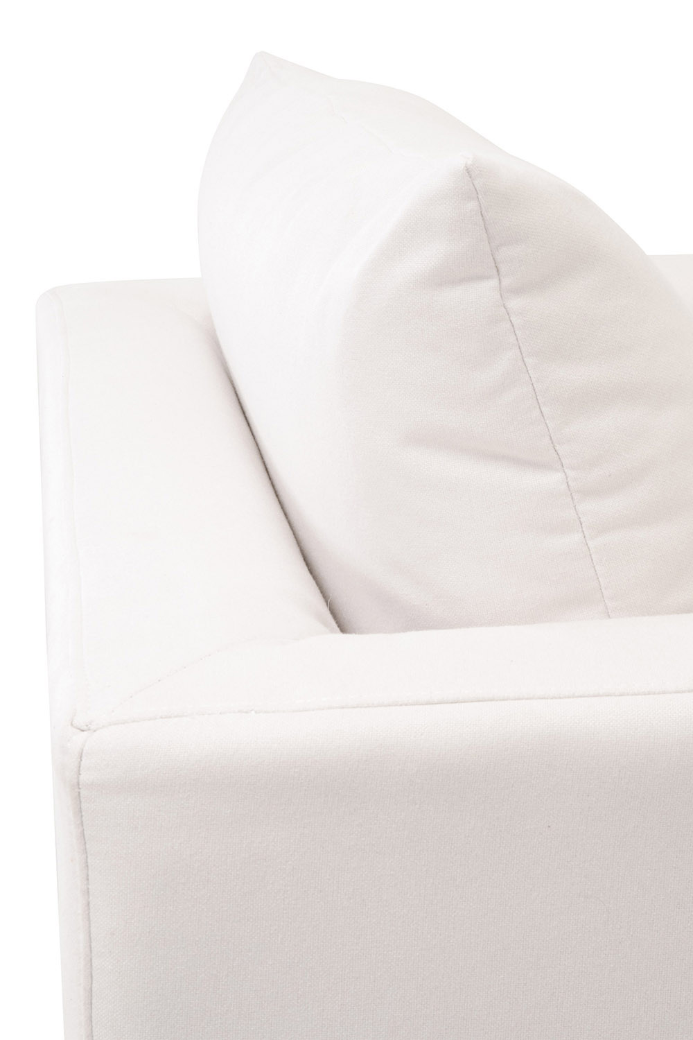 Essentials - Siena Plinth Base Sofa Chair in LiveSmart Machale Ivory