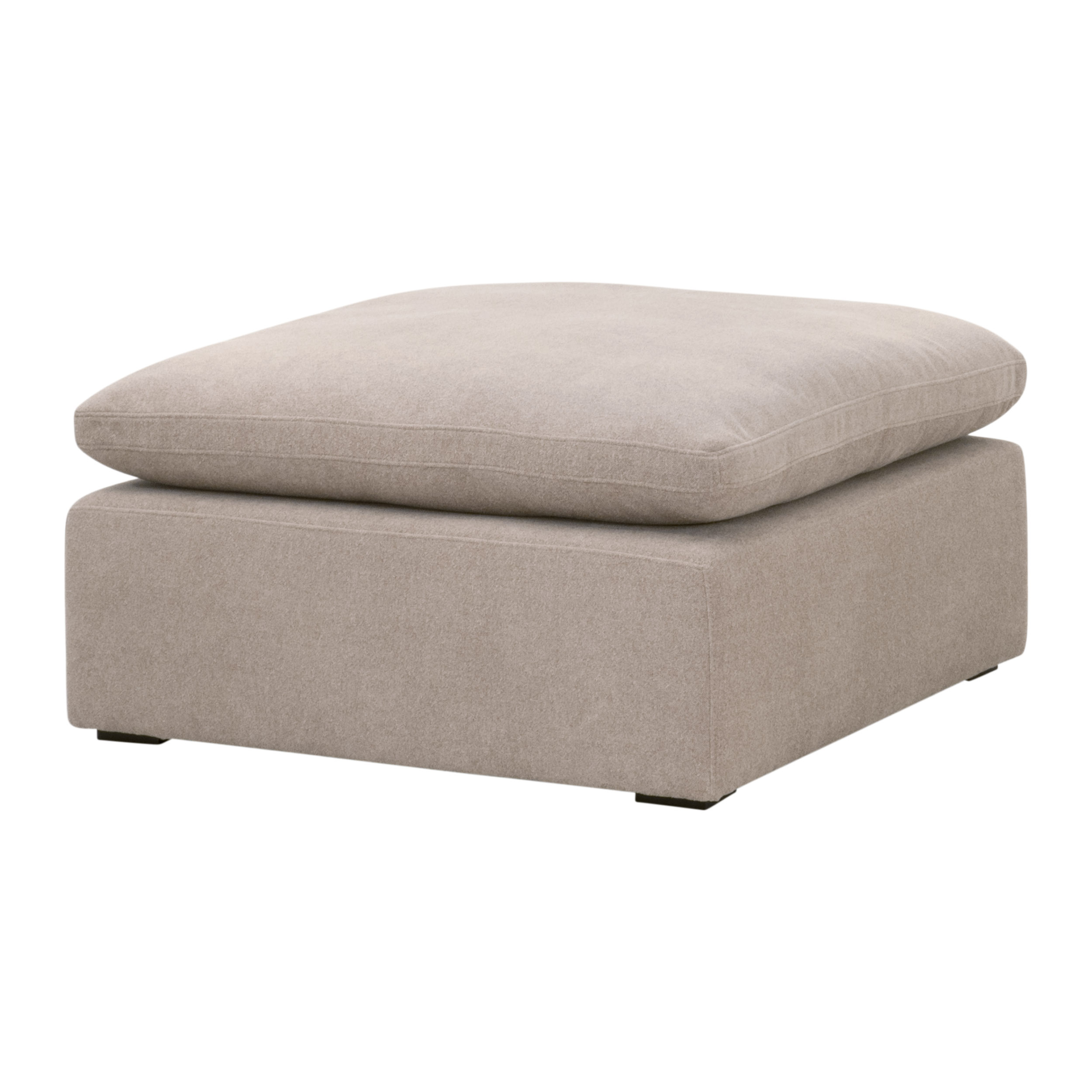 Essentials™ Sky Modular Ottoman - Performance Latte Micro Boucle, Espresso