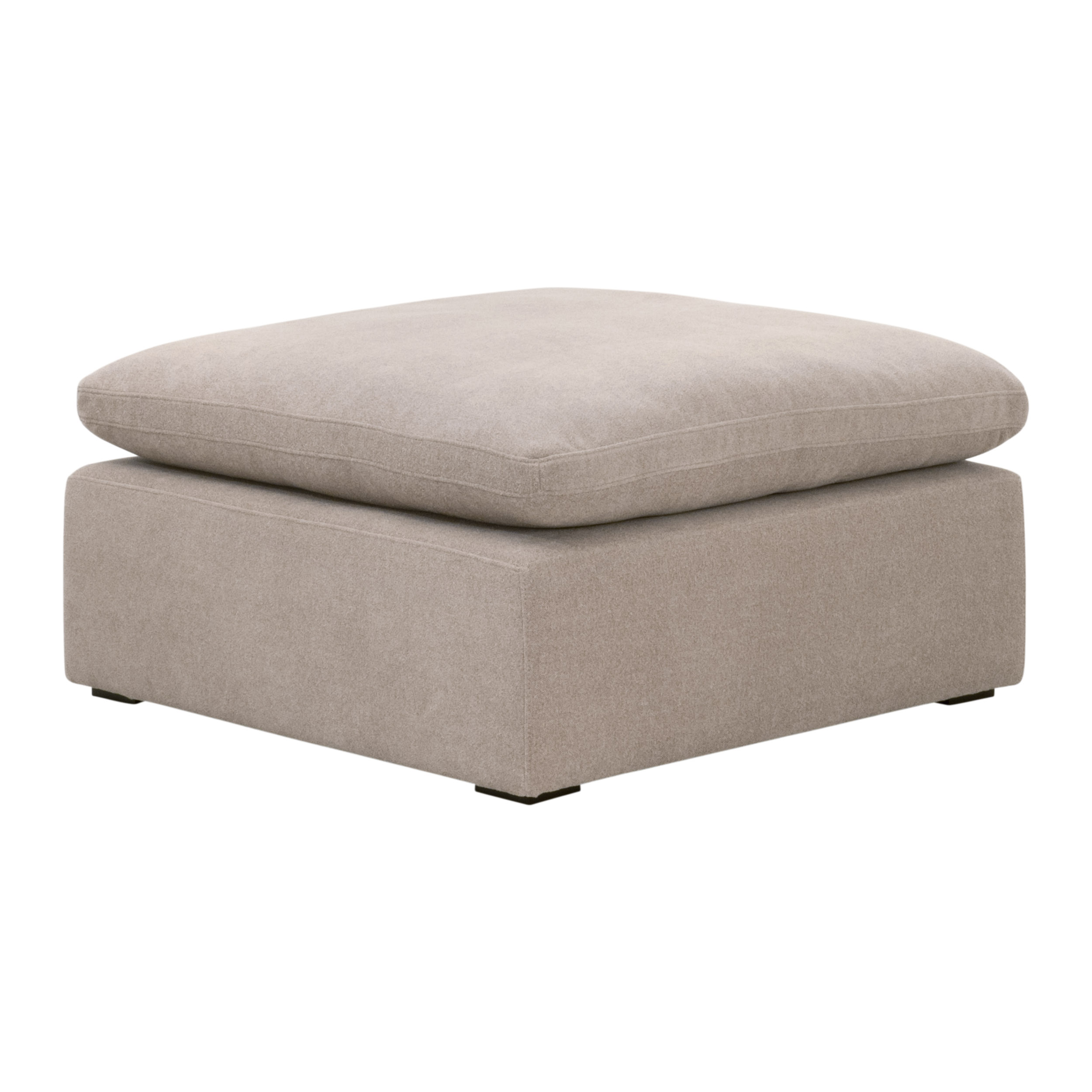 Essentials™ Sky Modular Ottoman - Performance Latte Micro Boucle, Espresso