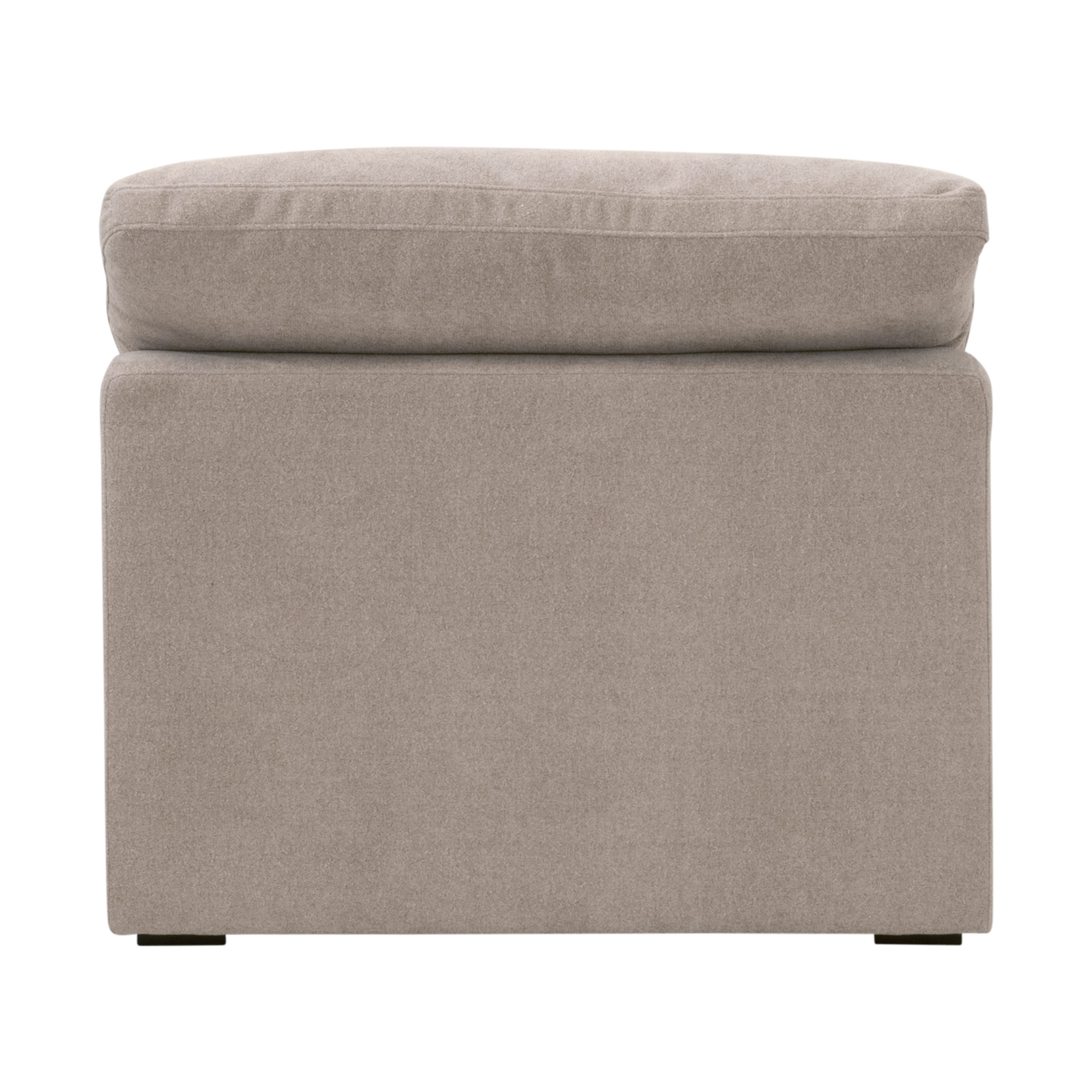 Essentials™ Sky Modular Armless Chair - Performance Latte Micro Boucle, Espresso