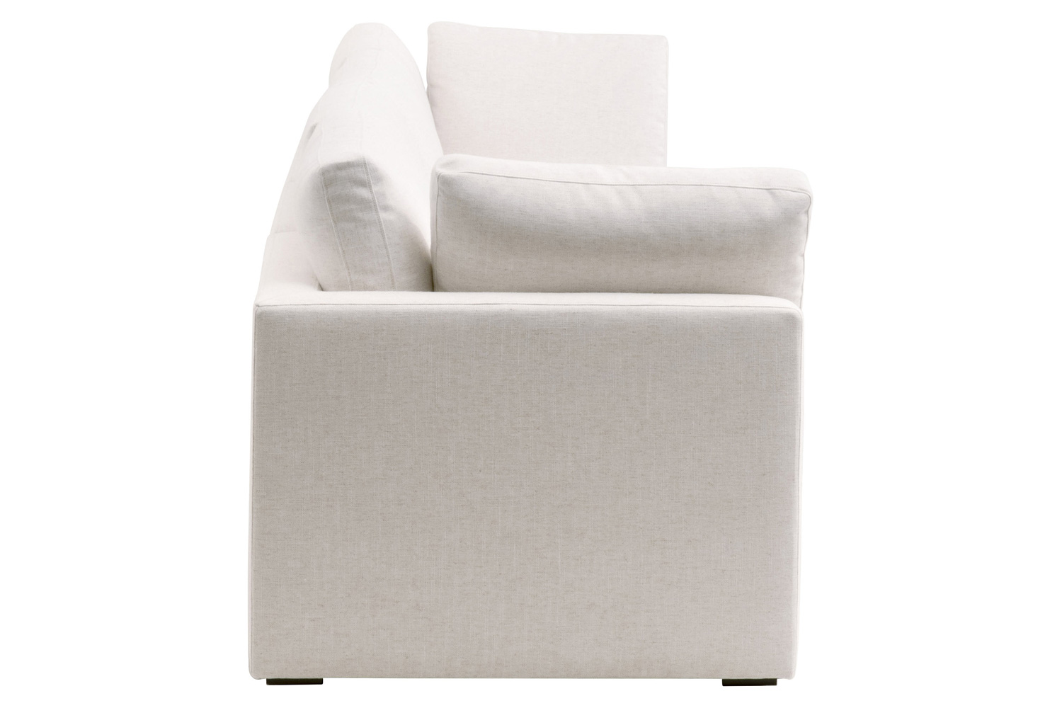 Essentials - Daley Modular Corner Chair in Textured Cream Linen