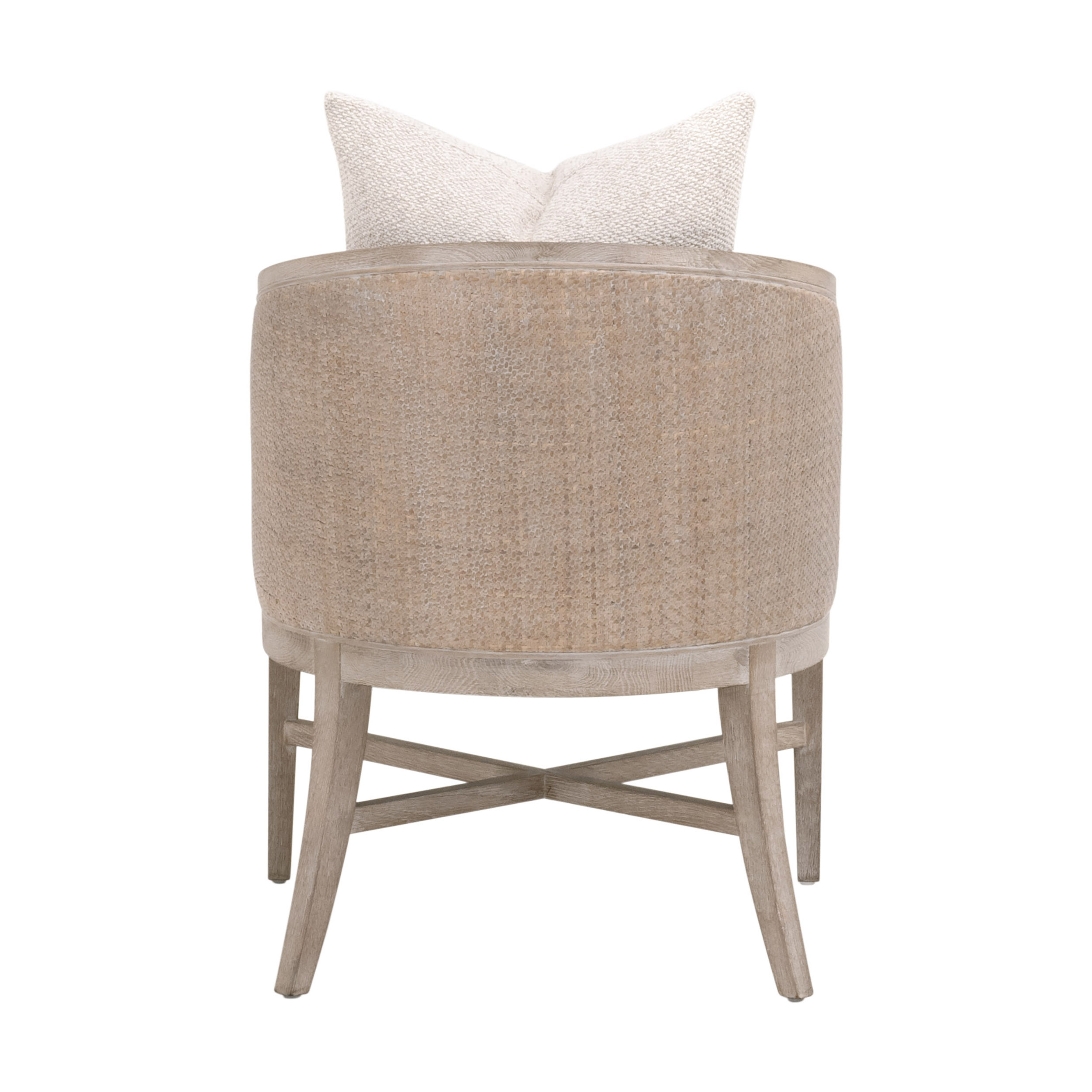 Essentials™ McGuire Arm Chair - LiveSmart Gellar-Linen, Natural Gray Oak/Cane