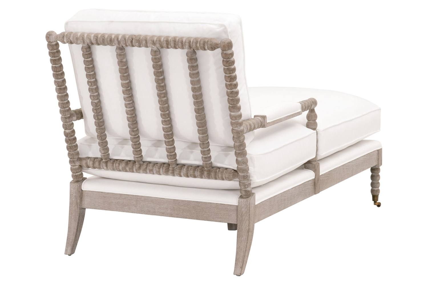 Essentials - Rouleau Chaise Lounge in LiveSmart Peyton Pearl Natural Gray Oak