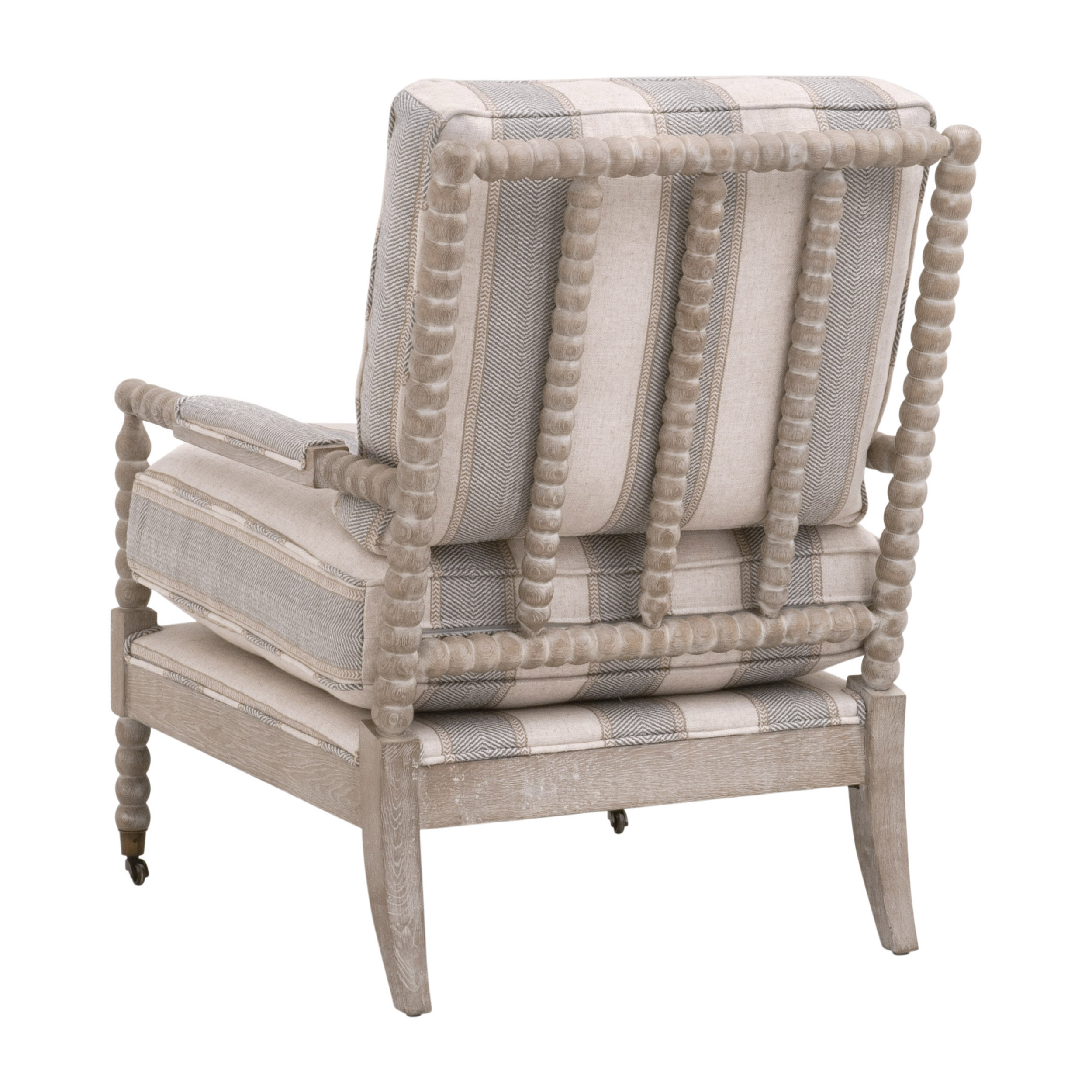 Essentials™ Rouleau Club Chair - Stanebridge-Pewter, Natural Gray Oak