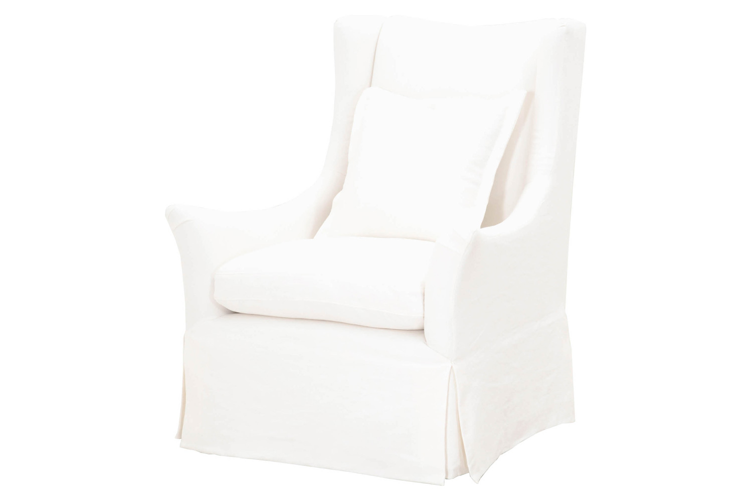 Essentials - Otto Swivel Club Chair in Cream Crepe