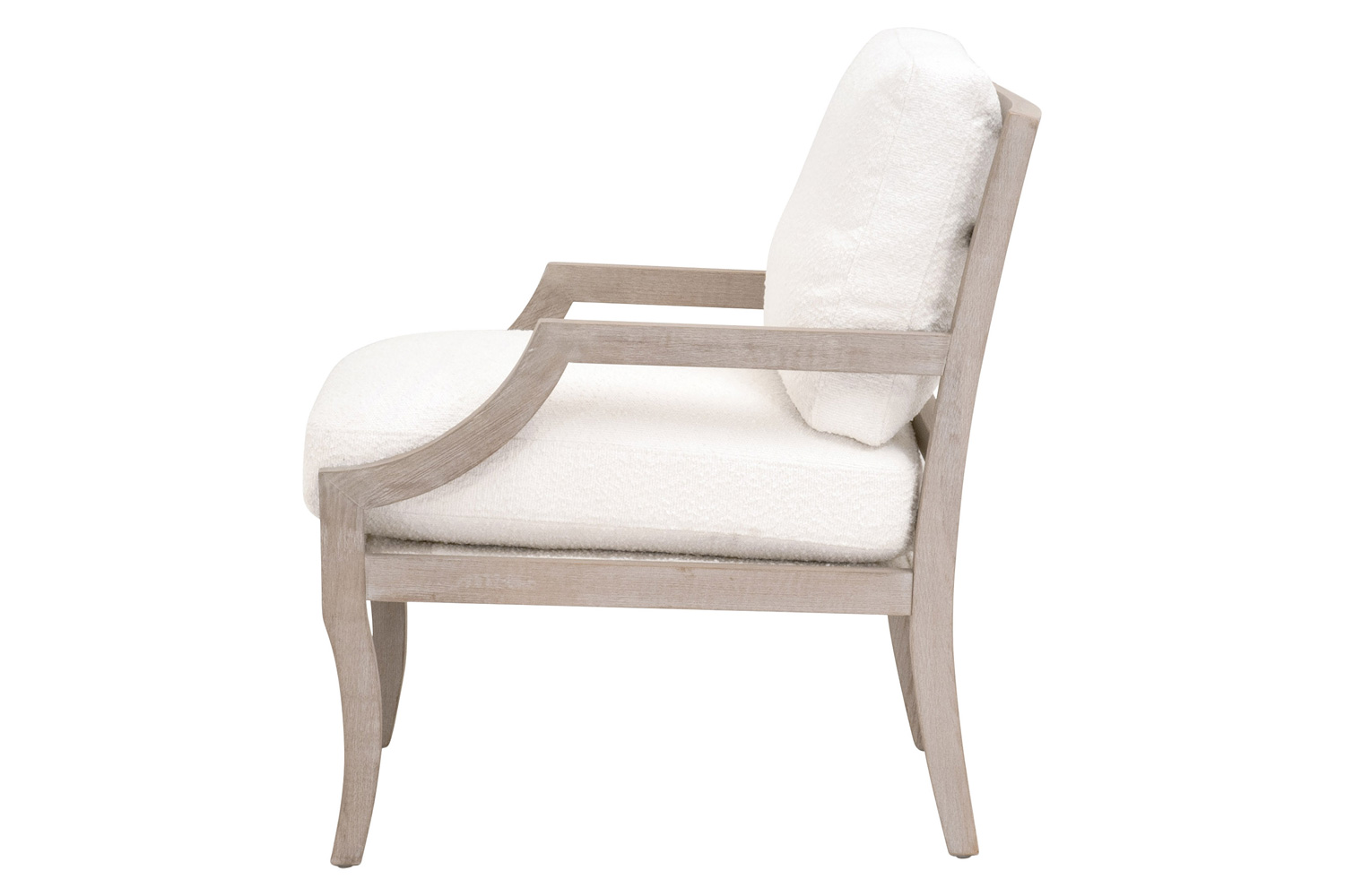 Essentials Stratton Club Chair - Boucle Snow Natural Gray