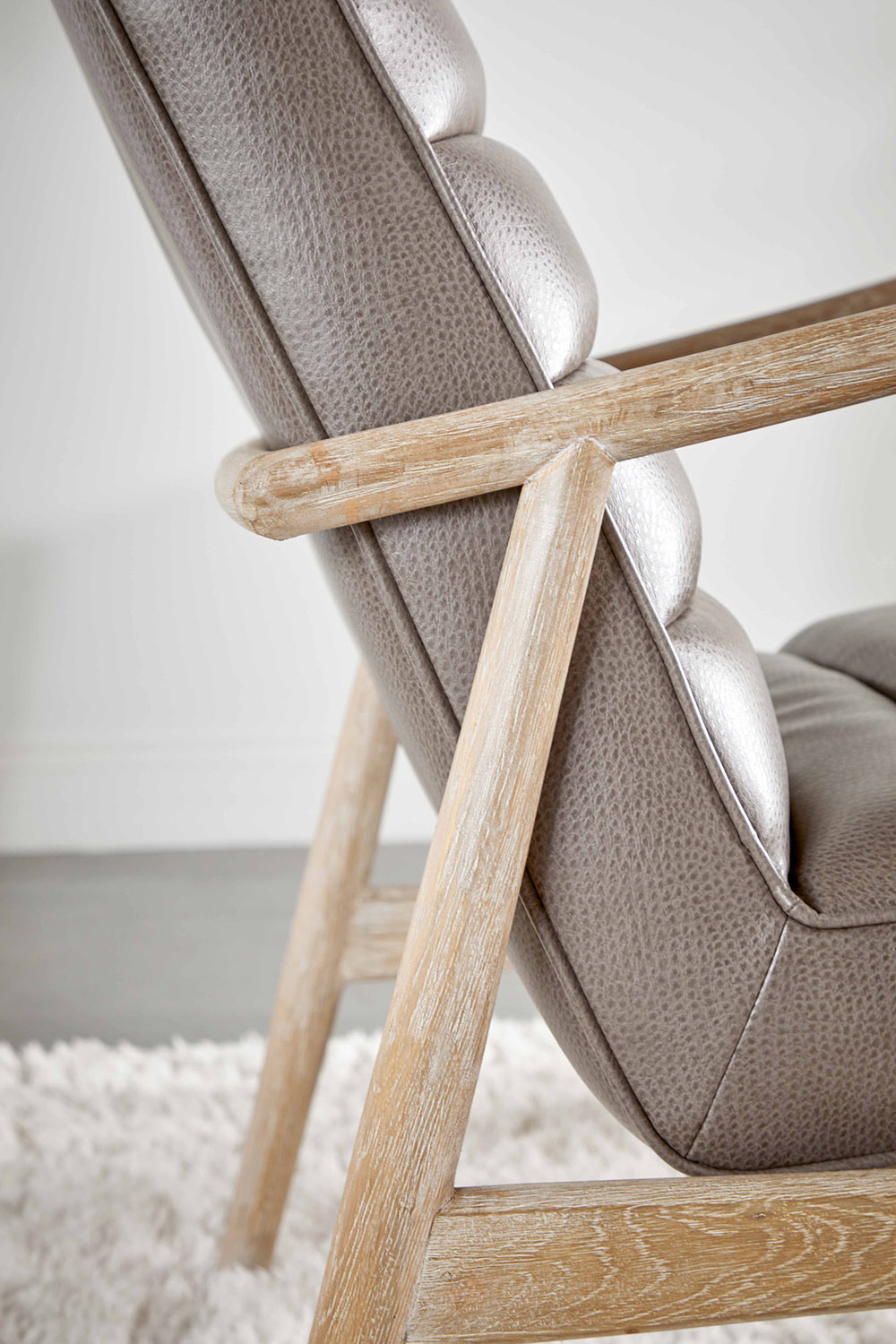 Essentials - Tahoe Club Chair in Ore Gray Synthetic Natural Gray