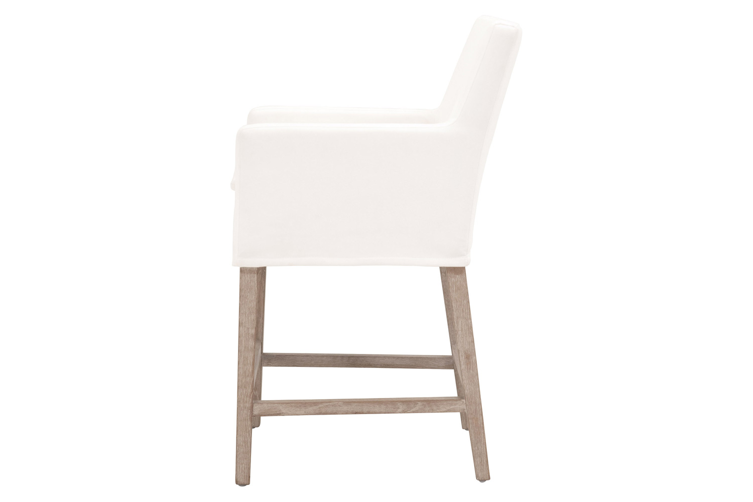 Essentials Drake Slipcover Counter Stool - LiveSmart Peyton Pearl Natural Gray