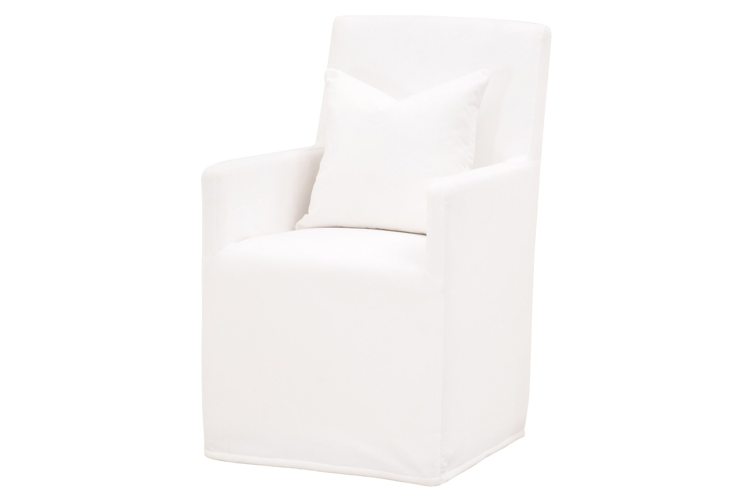 Essentials - Shelter Slipcover Arm Chair with Casters