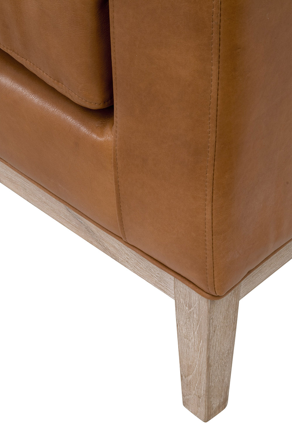 Essentials Keaton Upholstered Bench - Whiskey Brown