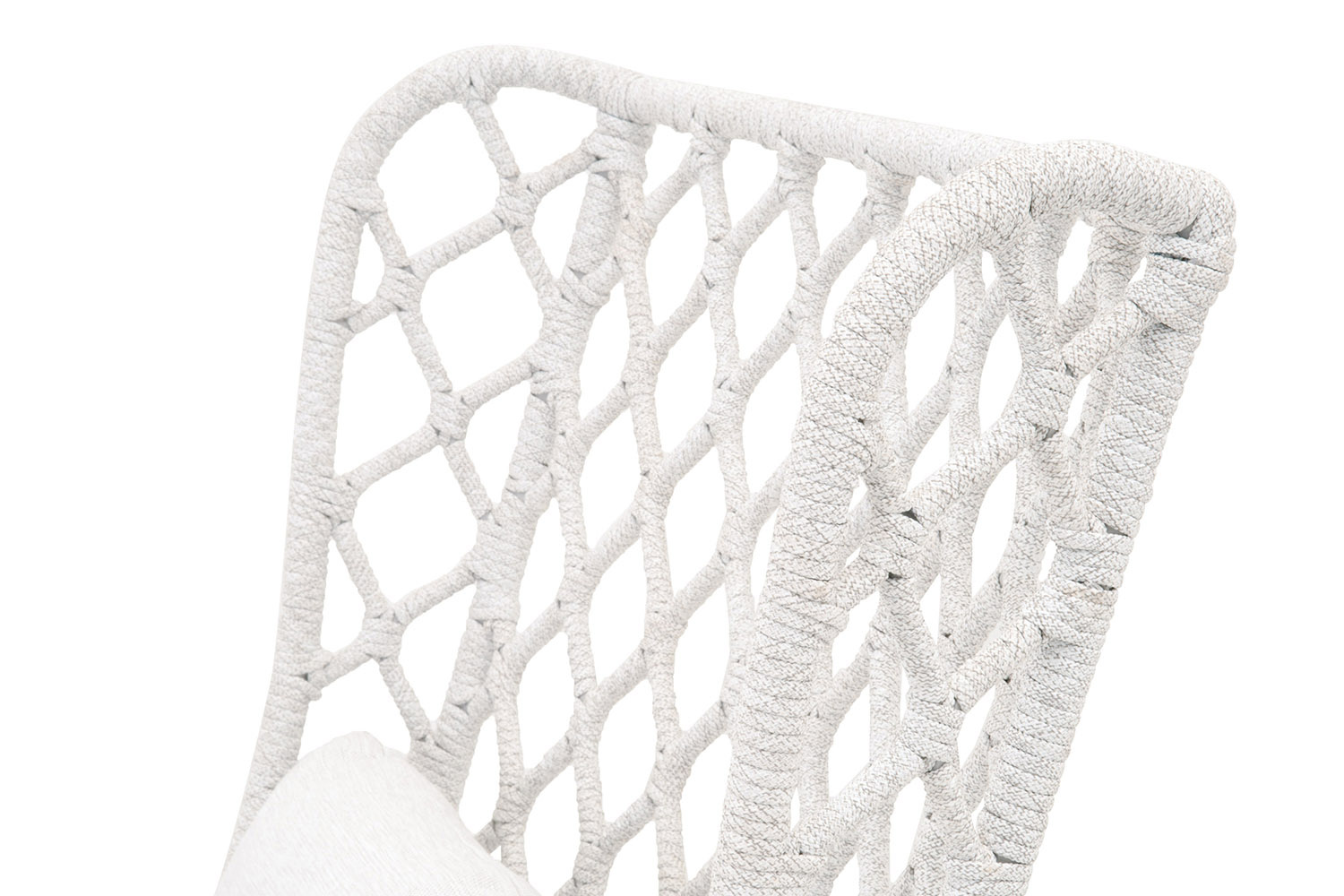 Essentials - Woven Lattis Outdoor Wing Chair in White Speckle