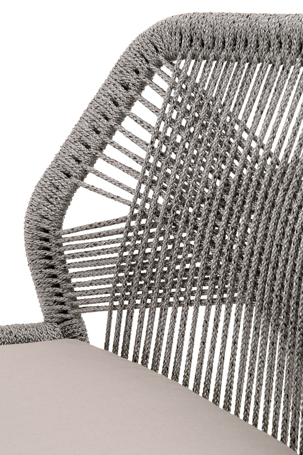 Essentials Woven Loom Outdoor Barstool - Platinum Reinforced