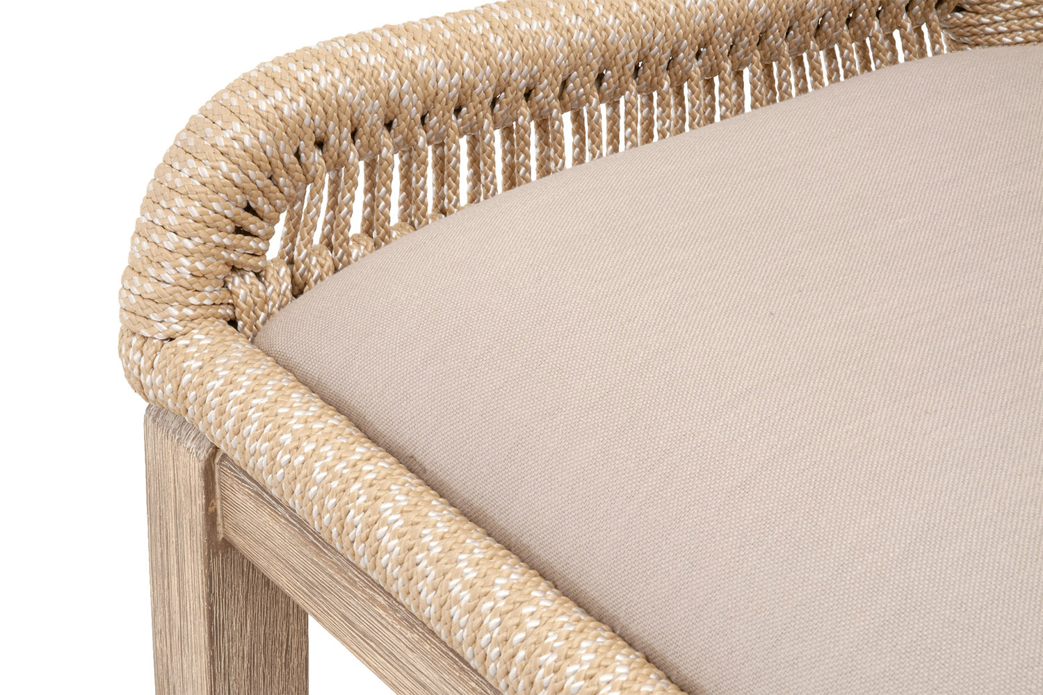 Essentials Woven Loom Barstool - Sand Natural Gray Reinforced