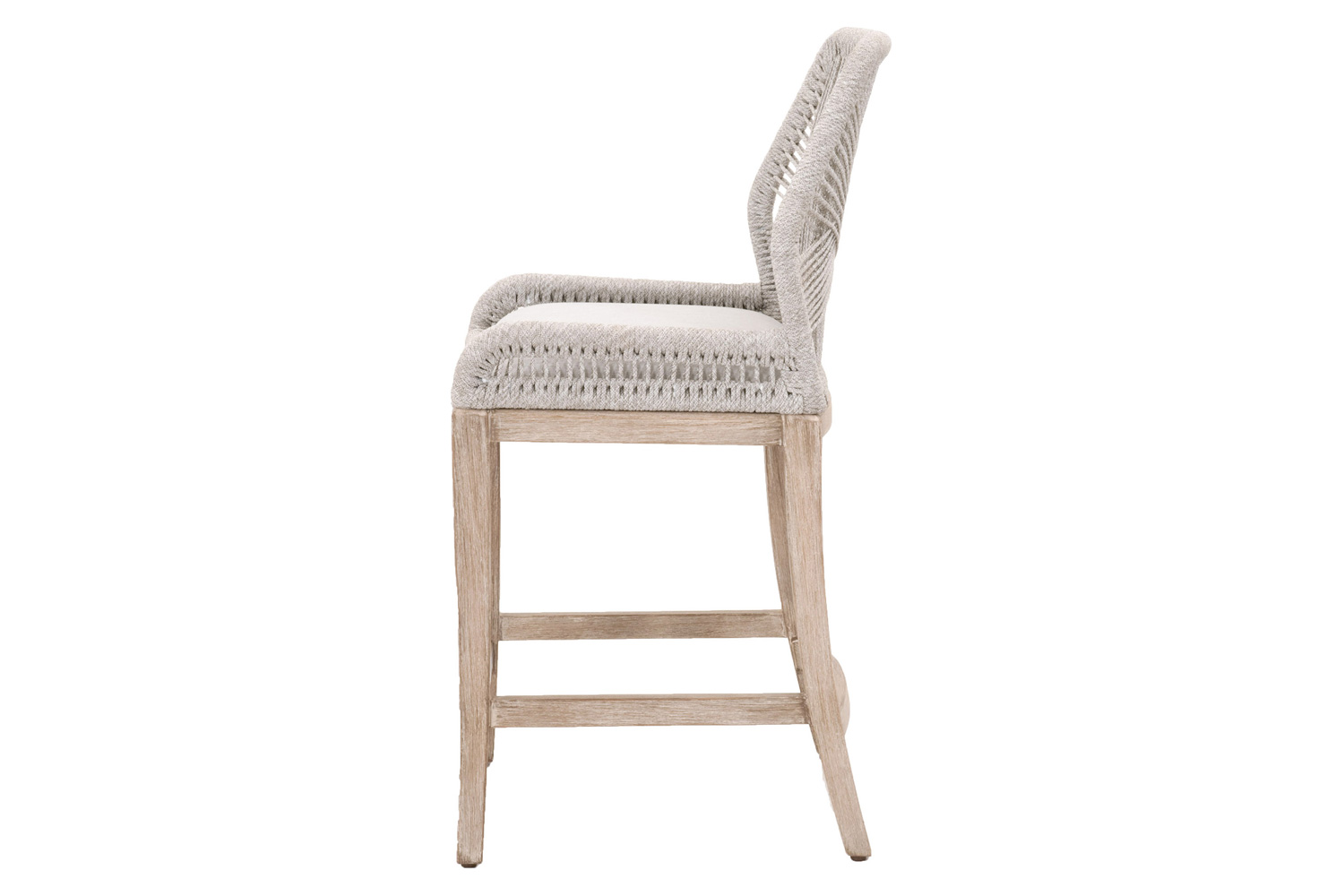 Essentials Woven Loom Counter Stool - Taupe