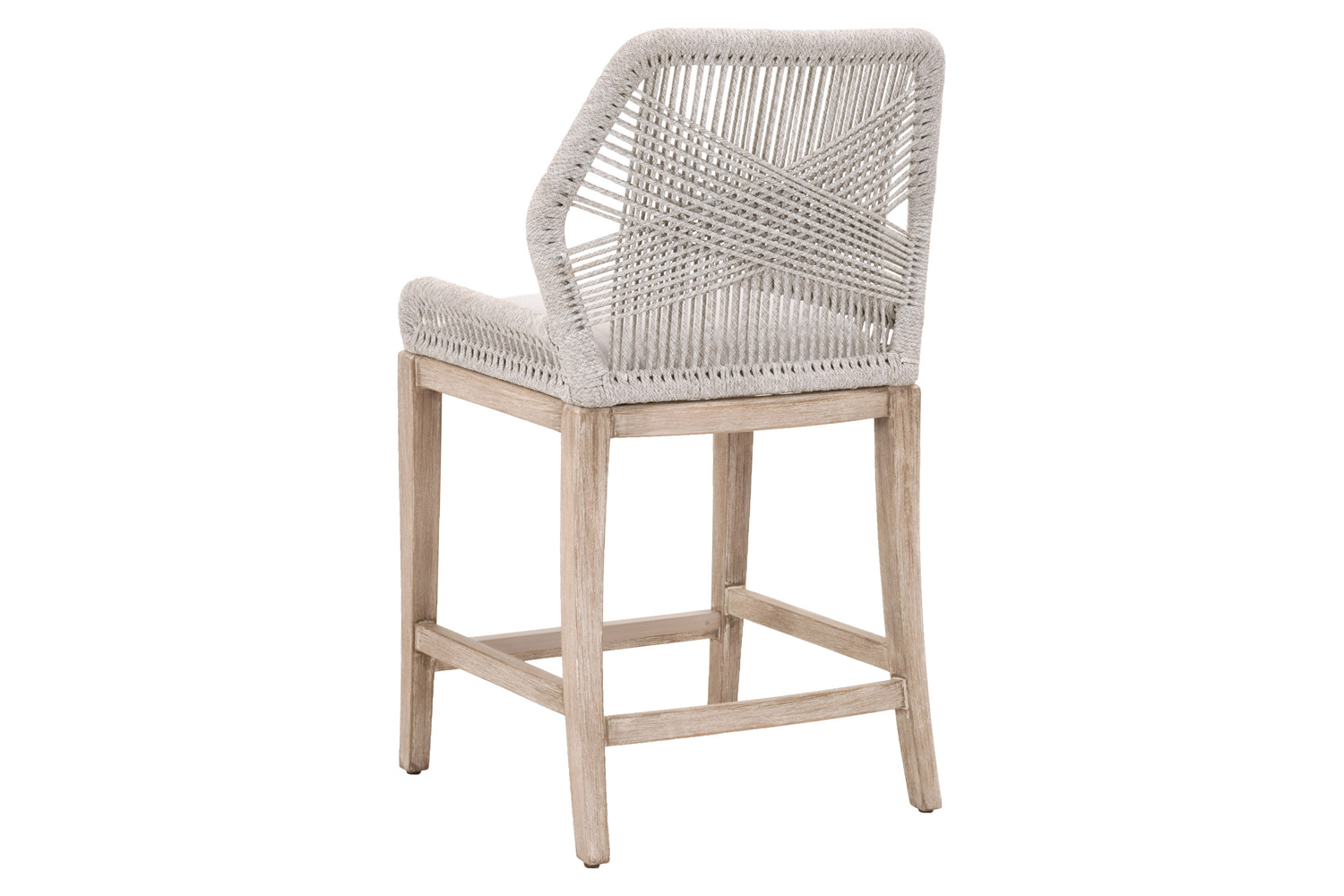 Essentials Woven Loom Counter Stool - Taupe