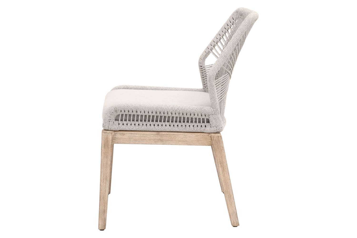 Essentials Woven Loom Dining Chair, Set of 2 - Taupe Fixed