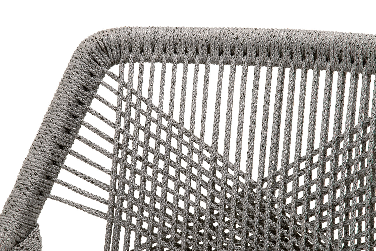 Essentials Woven Loom Outdoor Arm Chair, Set of 2 - Platinum Gray Teak