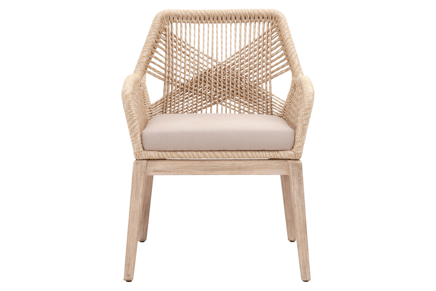 Essentials - Woven Loom Outdoor Arm Chair, Set of 2