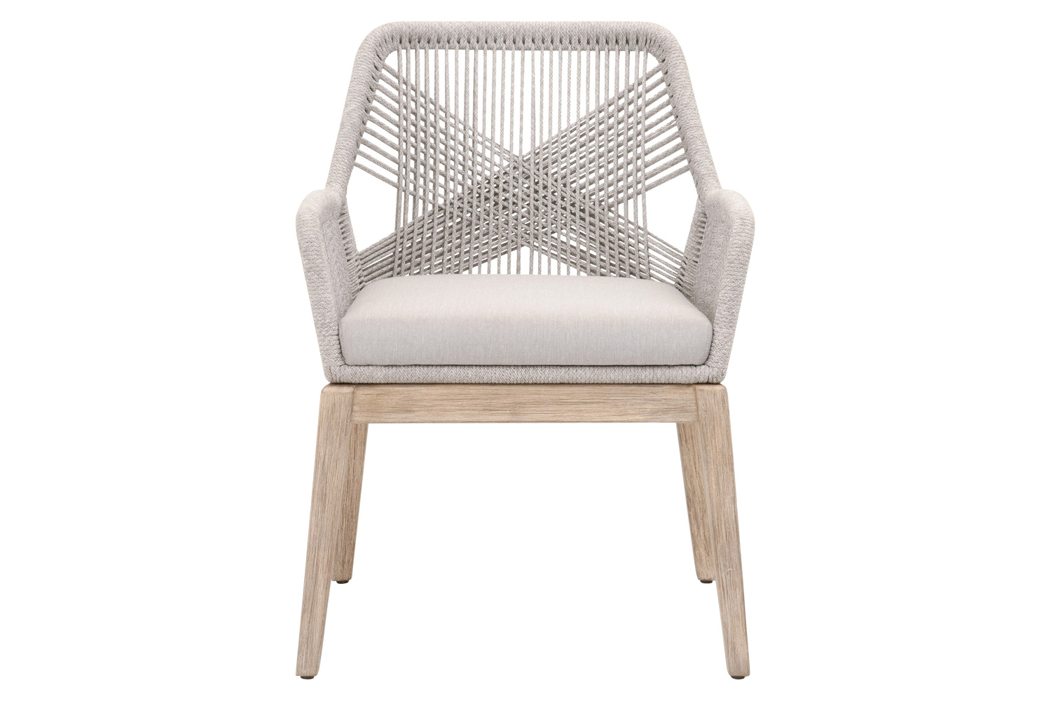 Essentials - Woven Loom Outdoor Arm Chair, Set of 2