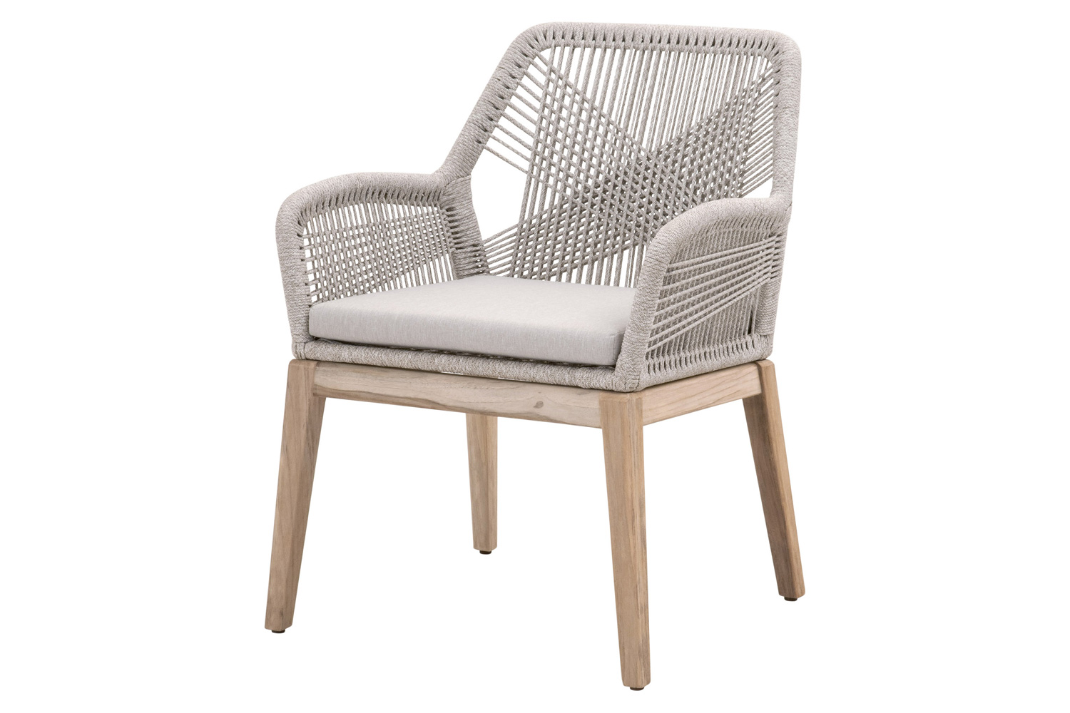 Essentials - Woven Loom Outdoor Arm Chair, Set of 2