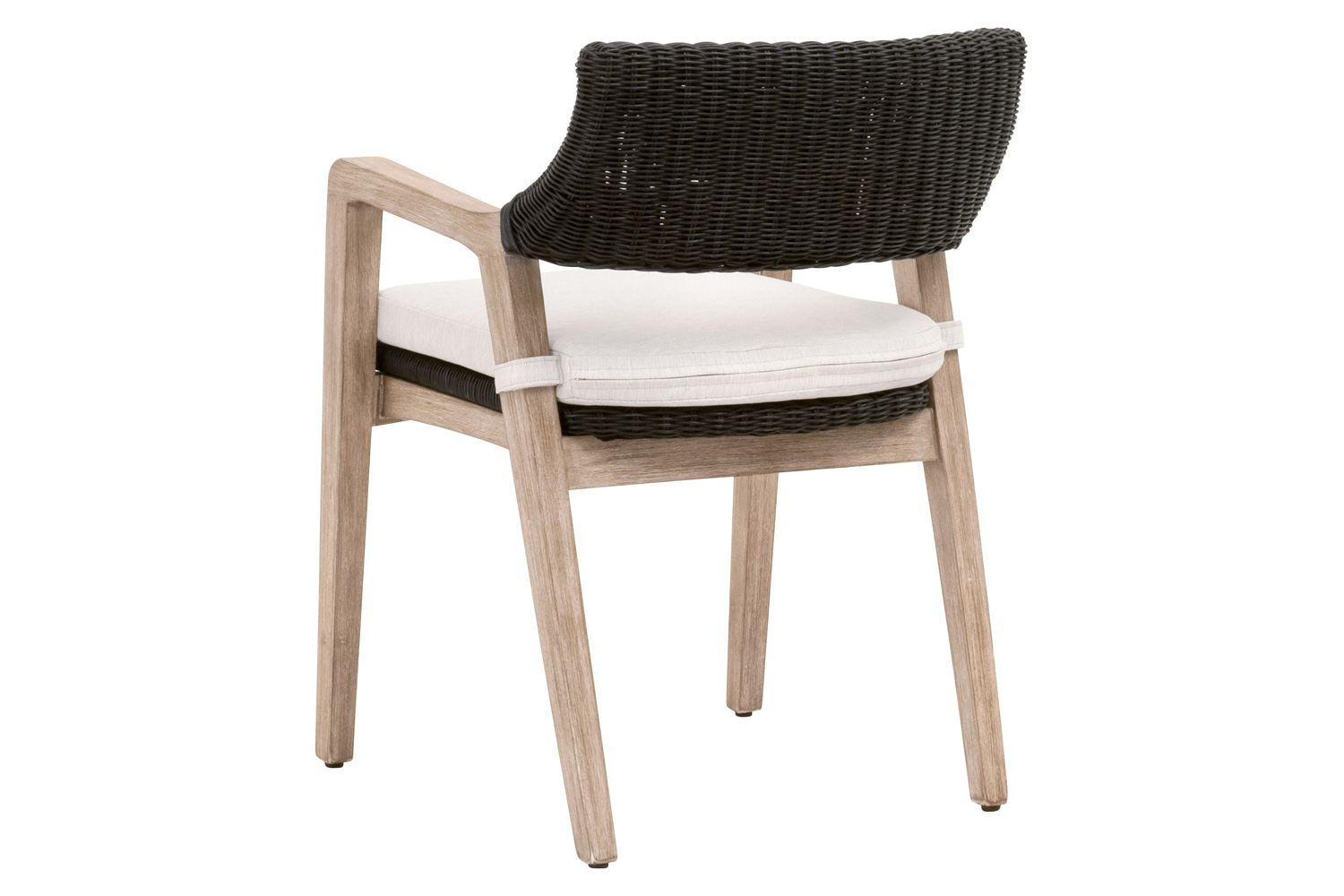 Essentials Woven Lucia Arm Chair - Black Rattan