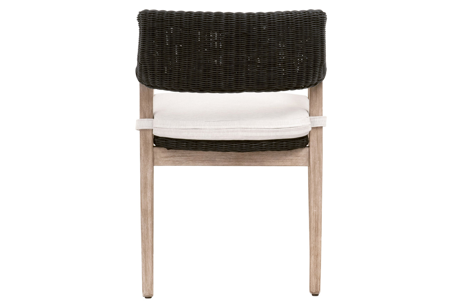 Essentials Woven Lucia Arm Chair - Black Rattan