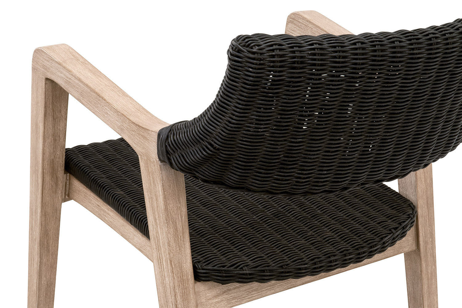 Essentials Woven Lucia Arm Chair - Black Rattan