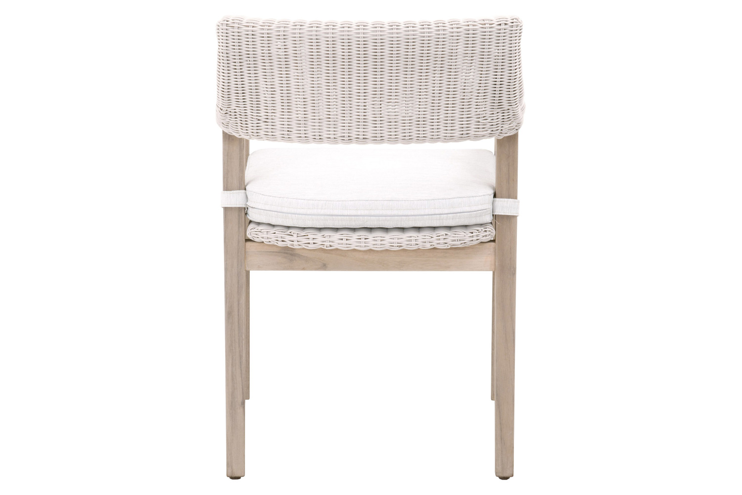 Essentials Woven Lucia Outdoor Arm Chair - Pure White Synthetic Loom