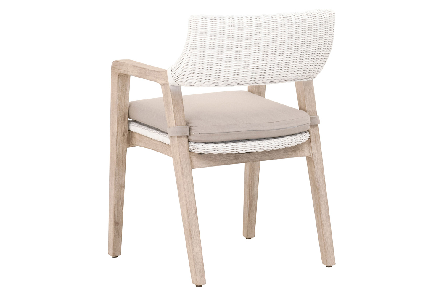 Essentials Woven Lucia Arm Chair - White Rattan