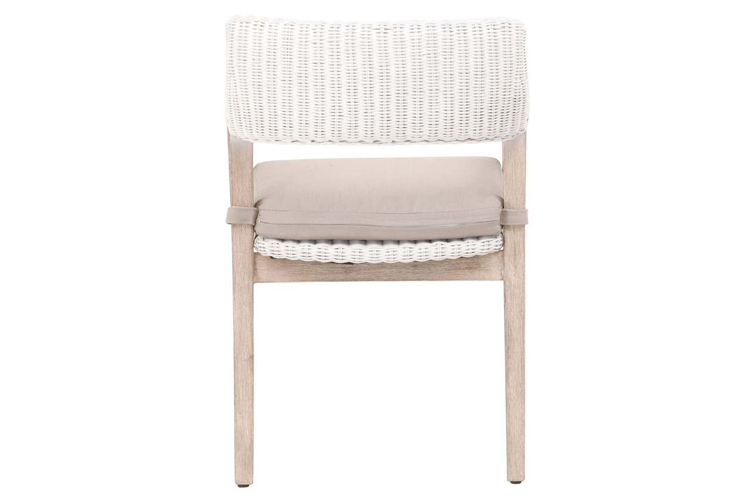 Essentials Woven Lucia Arm Chair - White Rattan