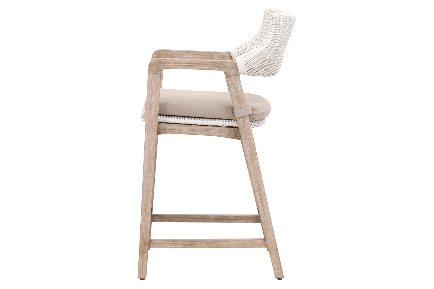 Essentials Woven Lucia Counter Stool - White Rattan