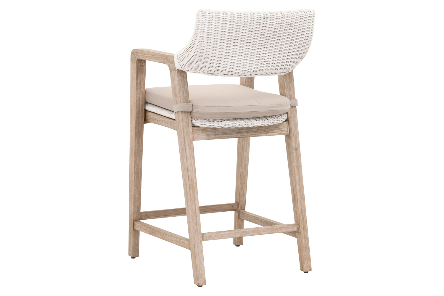 Essentials Woven Lucia Counter Stool - White Rattan