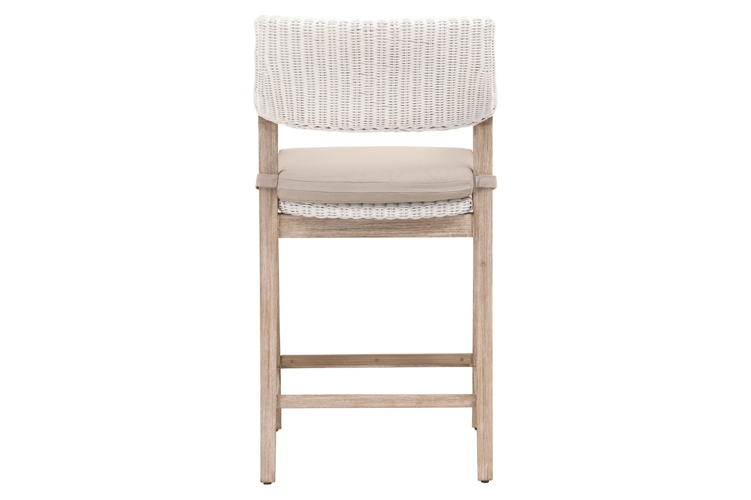 Essentials Woven Lucia Counter Stool - White Rattan