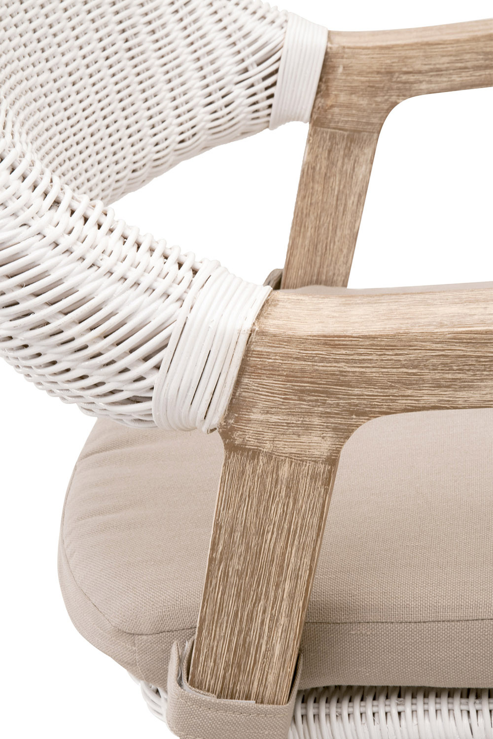 Essentials Woven Lucia Counter Stool - White Rattan