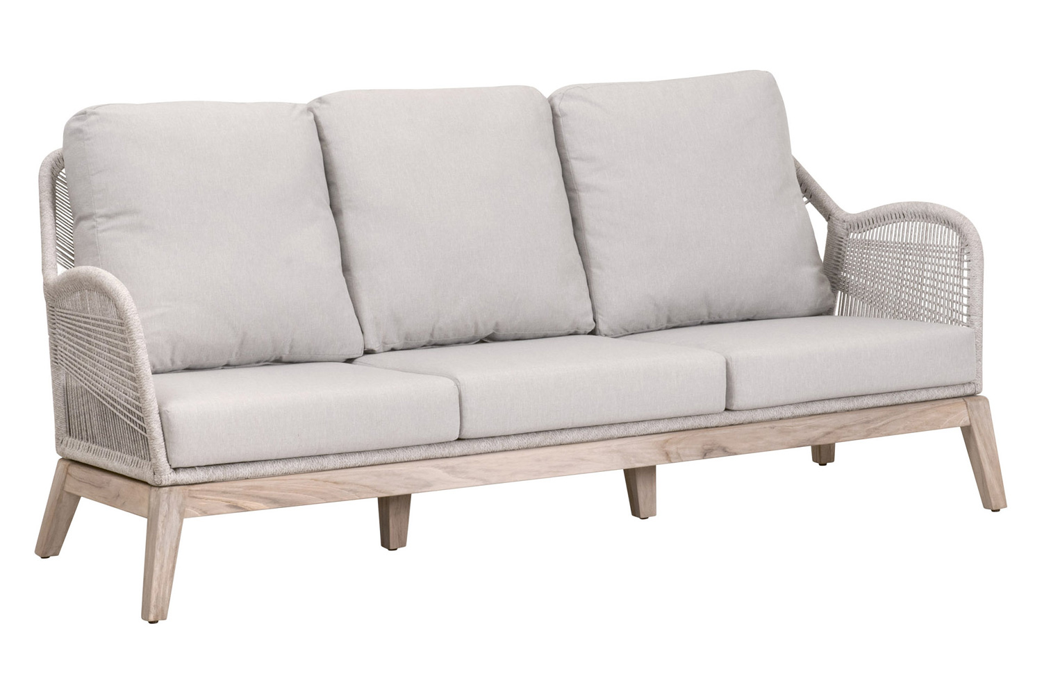 Essentials Woven Loom Outdoor 79" Sofa - Taupe