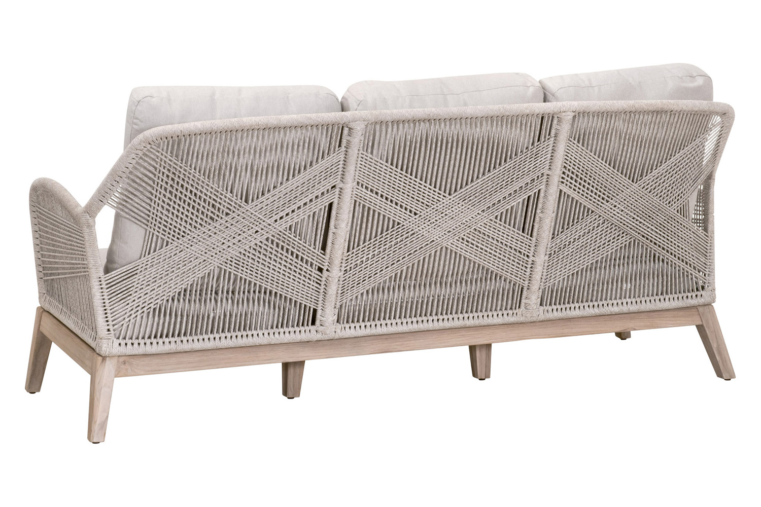 Essentials Woven Loom Outdoor 79" Sofa - Taupe