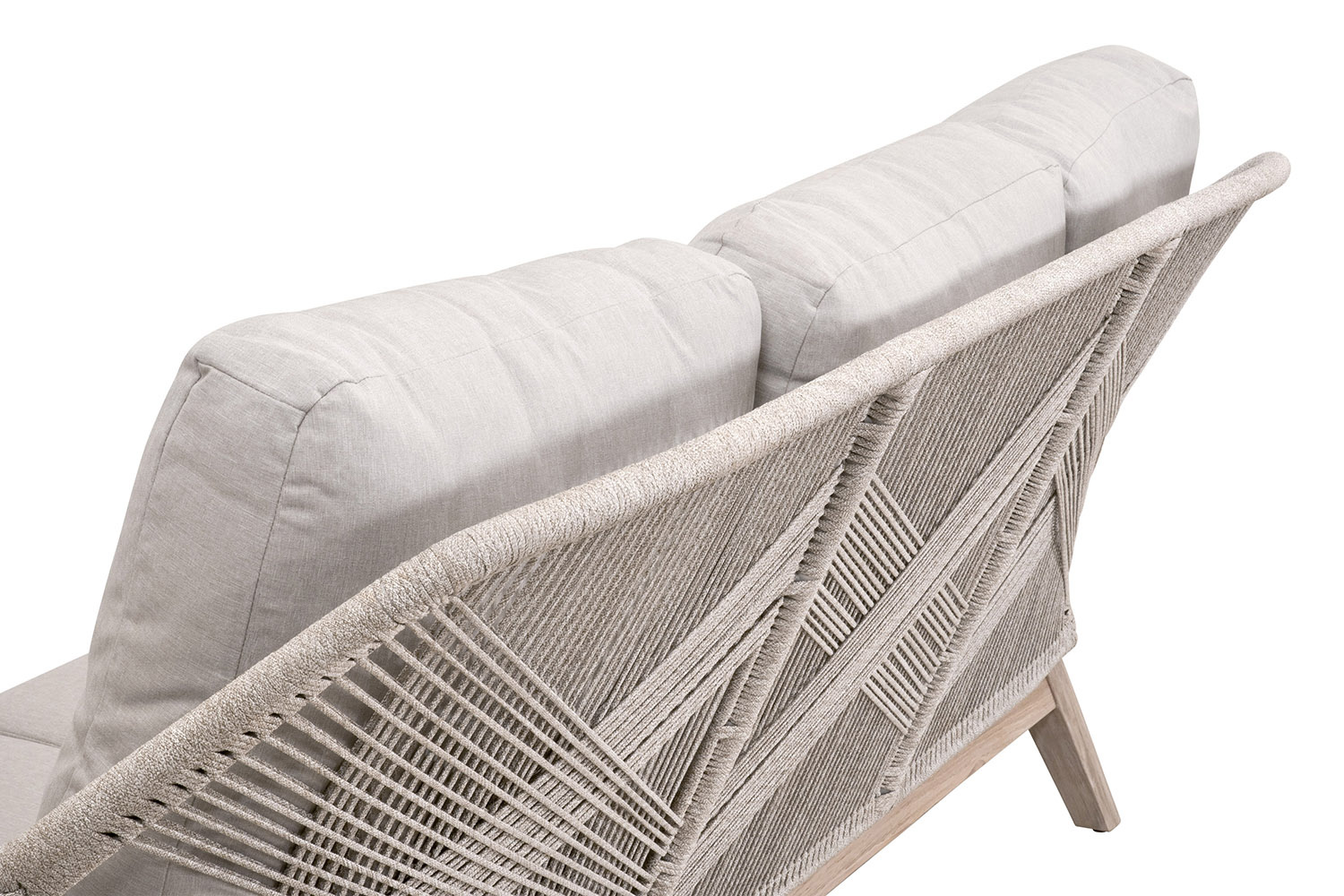 Essentials Woven Loom Outdoor 79" Sofa - Taupe