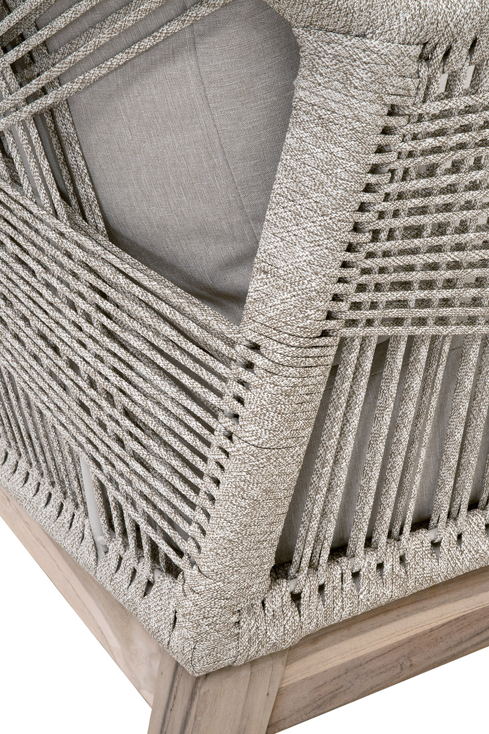 Essentials Woven Loom Outdoor Club Chair - Taupe