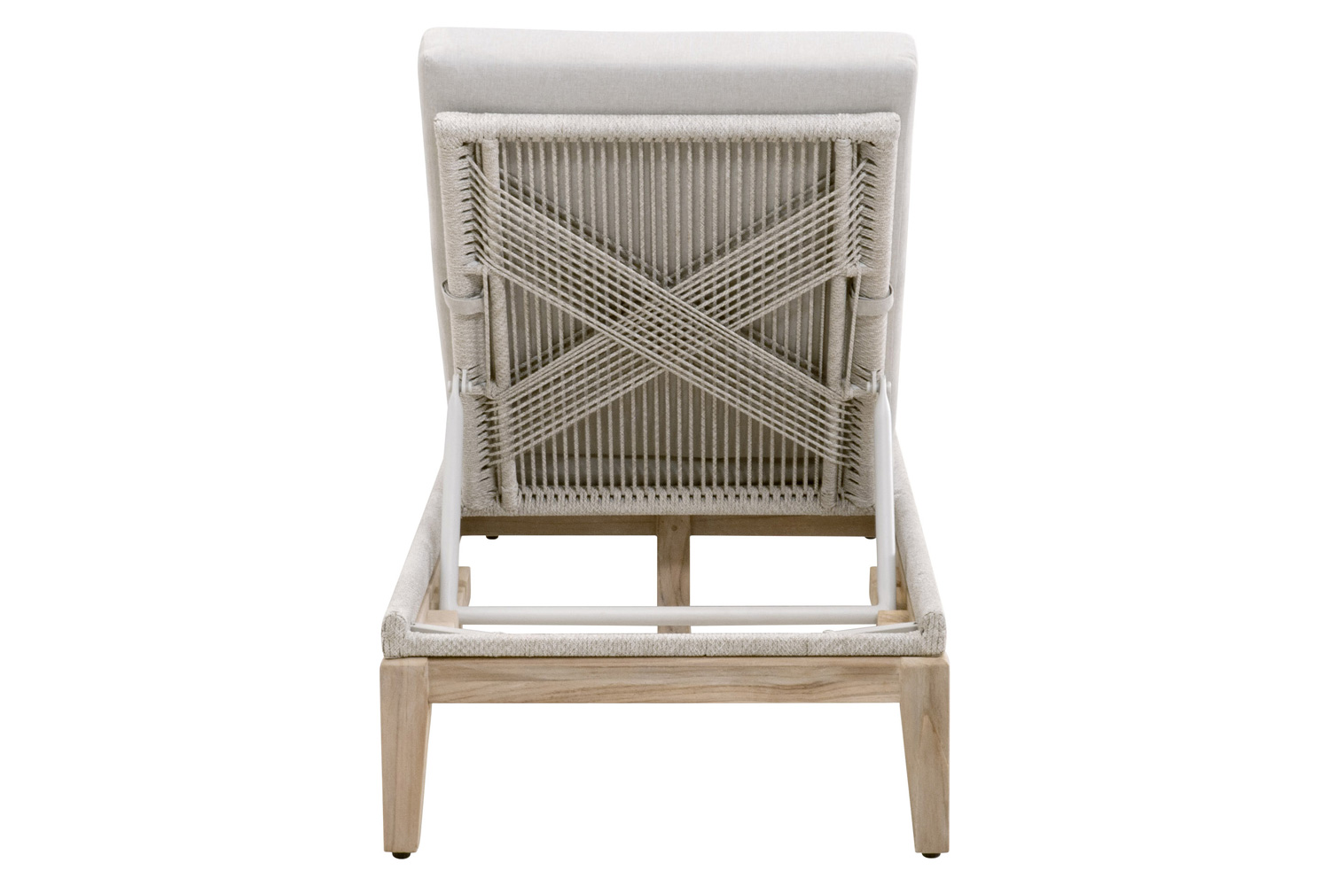 Essentials - Woven Loom Outdoor Chaise Lounge in Taupe